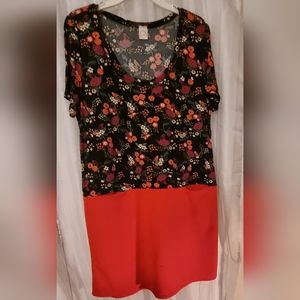 I ivy Women’s Mod Retro Floral Dress Tunic Sz XL Perfect For Fall